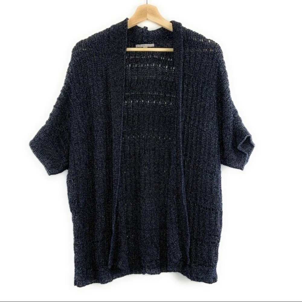 Gap Knit Sweater Navy Open Front Cardigan